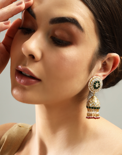 Aarika Jhumka: Timeless Grace in 925 Sterling Silver