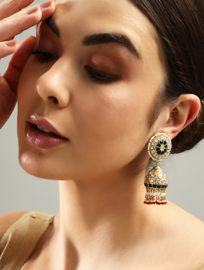 Aarika Jhumka: Timeless Grace in 925 Sterling Silver