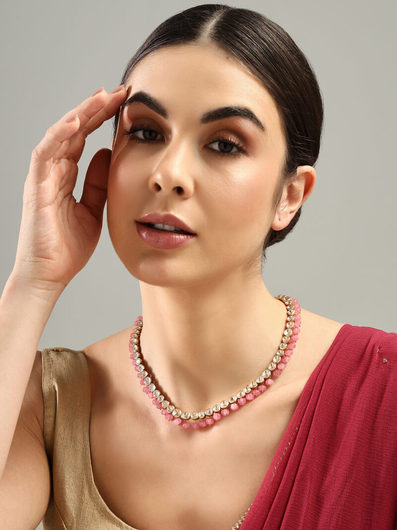 Elysian Pink Necklace: 925 Silver